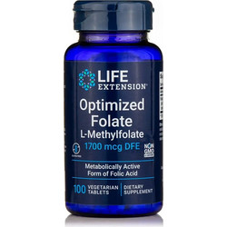 Life Extension Optimized Folate L-Methylfolate 1700mcg 100 Ταμπλέτες
