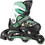 Nils Extreme Inline Αυξομειούμενα Rollers Παιδικά Μαύρα Πράσινα NJ9128