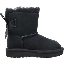 UGG Γυναικεία Μποτάκια Suede Μαύρα με Γούνα 1017397T-BLK