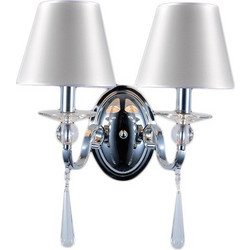 ΦΩΤΙΣΤΙΚΟ ΕΠΙΤΟΙΧΙΟ ACA LIGHTING AD90042W ΚΡΥΣΤΑΛΛΟ ΑΣΗΜΙ ΚΑΠΕΛΟ