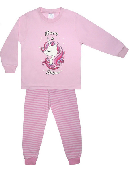 Pretty Baby Unicorn Παιδική Πιτζάμα Βαμβακερή Χειμωνιάτικη Ροζ 69176
