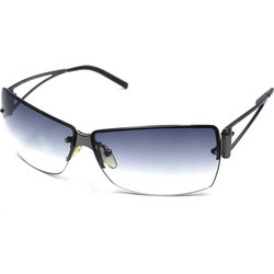 Fendi SL7463 584 Γυναικεία Γυαλιά Ηλίου Ορθογώνια Μεταλλικά Μαύρα με Μαύρο Degradee Φακό