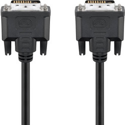 GOOBAY καλώδιο DVI-D 24+1 93573, 30AWG, Full HD, 1.8m, μαύρο
