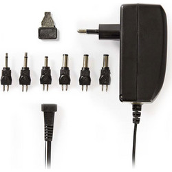 NEDIS ACPA003 Universal AC Power Adapter, 9.0/12/13.5/15/18/20/24 VDC, 1A - 1.5A