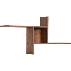 Ράφι Τοίχου Διακοσμητικό 100x18x50cm Ξύλινο Oslo Walnut 4.2kg