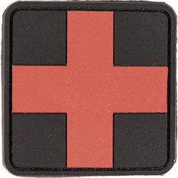 ΣΗΜΑ MIL-TEC 3D PVC FIRST AID BLACK LG - 16830402