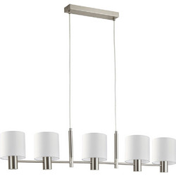 Home Lighting Κρεμαστό Φωτιστικό Οροφής Ράγα Πολύφωτο Λευκό SE21-NM-120-SH1 77-8290