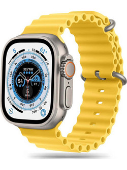Tech-Protect IconBand Pro Λουράκι Σιλικόνης Yellow (Apple Watch 42 / 44 / 45 / 49mm)