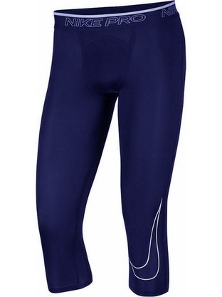 Nike Pro DRI FIT Ανδρικό Κολάν Navy Μπλε DD1919-451