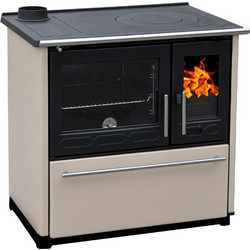 Plamen 850 Glass Beige Μαντεμένια Ξυλόσομπα με Φούρνο 11kW
