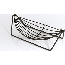 Φρουτιέρα Μεταλλική 16x30x10cm μαύρη ματ Teknotel MG307B