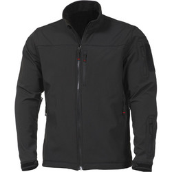 Υπερμέγεθος Μπουφάν Softshell Plus, αντιανεμικό και αδιάβροχο 4923/1 Μαύρο Μαύρο