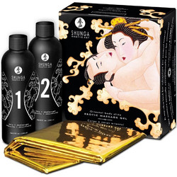 Shunga Erotic Art Oriental Body Slide Melon & Mango Massage Gel 2x225ml