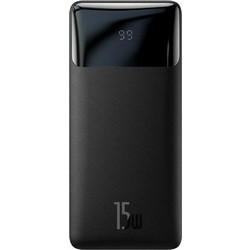 Baseus Bipow Power Bank 10000mAh 15W με 2 Θύρες USB-A & Θύρα USB-C Black PPBD050001