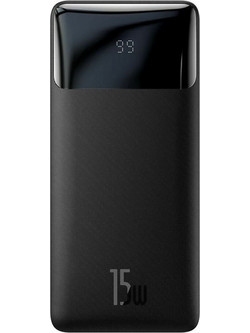 Baseus Bipow Power Bank 10000mAh 15W με 2 Θύρες USB-A & Θύρα USB-C Black PPBD050001