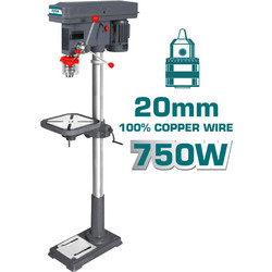 Total TDP207502 Κολωνάτο Δράπανο 20mm 750W
