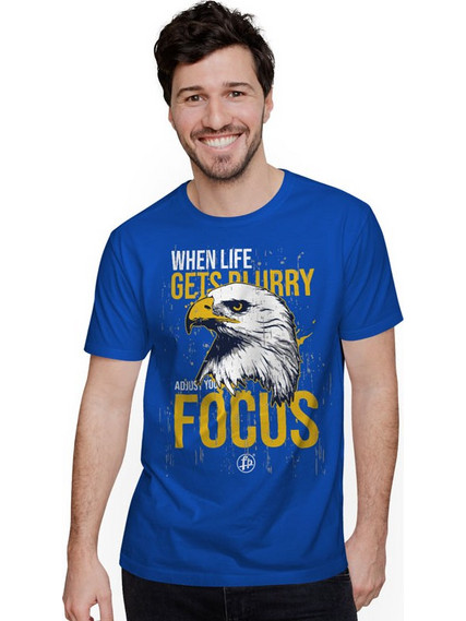 ADJUST YOU FOCUS (Κοντομάνικο Ανδρικό / Unisex) - Royal blue