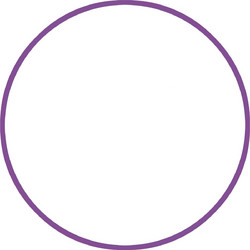 AMILA Χούλα Χουπ HQ 80cm - Φ19mm - 330gr, Μωβ (98819)