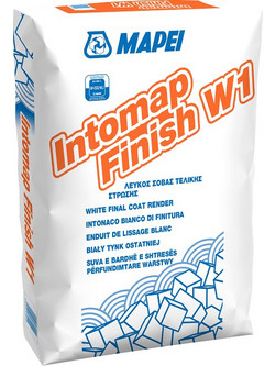 Σοβάς Τελικής Στρώσης Λευκός Mapei Intomap Finish W1 μάρμαρο 25kg