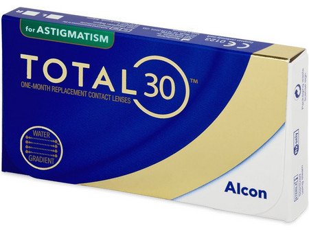 Alcon Total30 Μηνιαίοι Φακοί Επαφής Αστιγματικοί Υδρογέλης 6τμχ