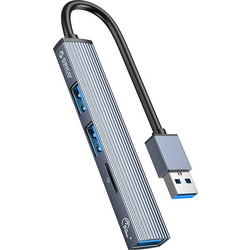 Orico AH-A12F USB Hub 3.0 USB-A με 4 Θύρες USB-A / Card Reader