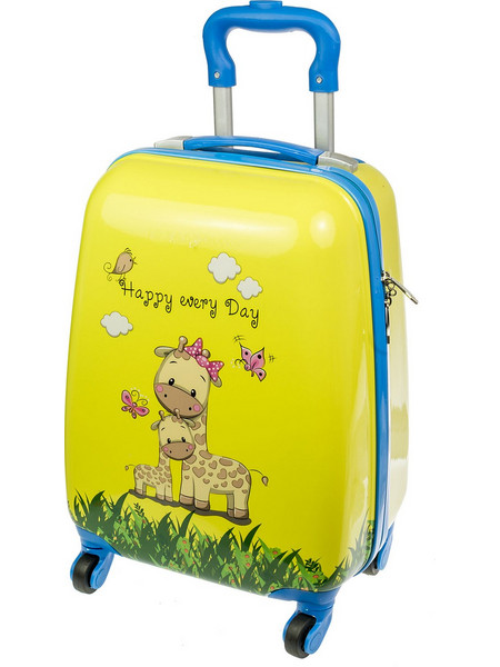A2S 40-NE-288-26 Παιδική Βαλίτσα Καμπίνας 45x30x20cm με 4 Ρόδες Κίτρινη