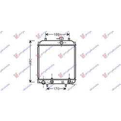 Ψυγειο Νερου 1,0i 12V (40x31,7x16) M/A Daihatsu Cuore 02-08 - 260006300