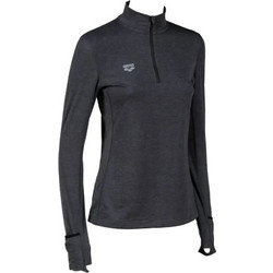 Arena Thermal Half Zip Long Sleeve Γυναικείο Αθλητικό T-Shirt Ισοθερμικό Ανθρακί 002224-550