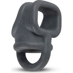 Boners Liquid Silicone Ball Splitter Δαχτυλίδι Όρχεων Σιλικόνης Γκρι