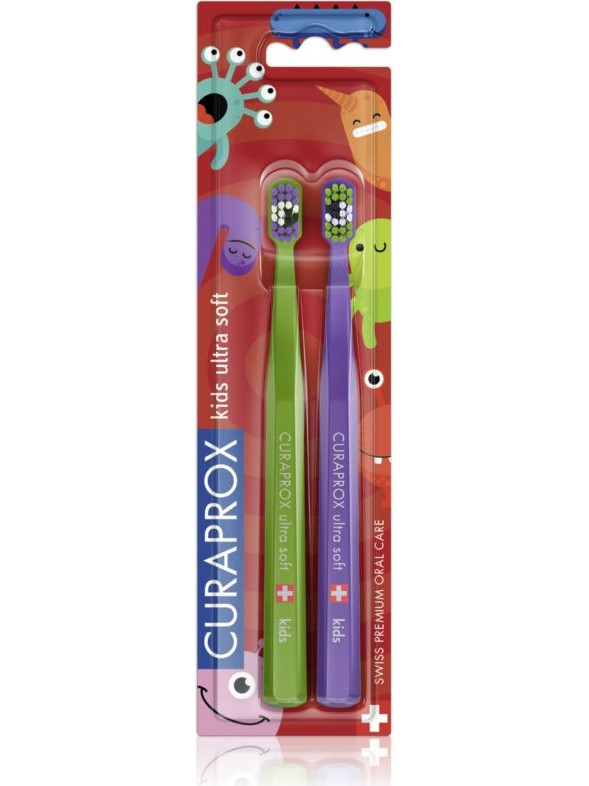 Curaprox Kids Little Ultra Soft Duo Edition Παιδικές Οδοντόβουρτσες 2τμχ
