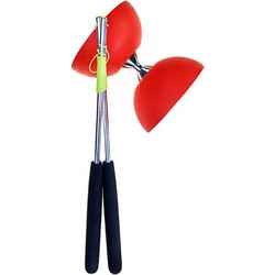 Rubber Diabolo & Aluminum hand sticks - Κόκκινο - Eureka