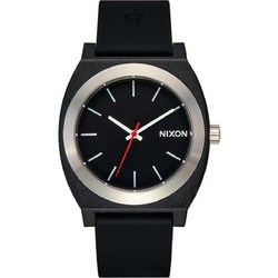 Nixon Time Teller Ανδρικό Ρολόι με Μαύρο Καουτσούκ Λουράκι A1361-000-00