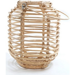 RAVENNA Φανάρι Από Φυσικό Rattan Thomas Large Natural 32 x 32 x 42