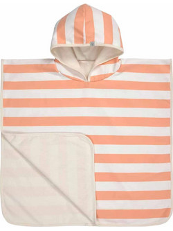 Laessig Block Stripes Peach Παιδικό Πόντσο Θαλάσσης Σομόν 60x60cm 1433003157