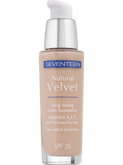 Seventeen Natural Velvet Longlasting Matte 04 True Beige Liquid Foundation 30ml