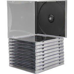 Q-Connect Θήκη CD/DVD Ανταλλακτική 10 τεμ. Μαύρη