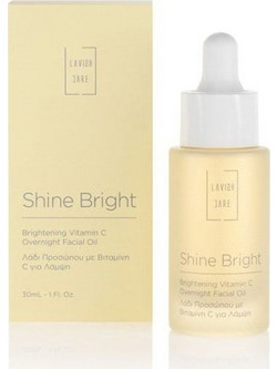 Lavish Care Shine Bright Vitamin C Overnight Βιολογικό Ενυδατικό Λάδι Προσώπου με Βιταμίνη C 30ml