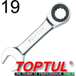 Toptul AOAB1919 Γερμανοπολύγωνο καστάνιας κοντό 19mm
