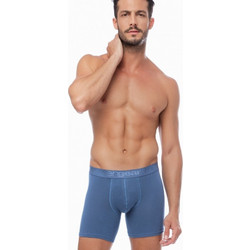 Minerva Ανδρικά Μποξεράκια Σετ 2Pack Μπλε 90-20518-143