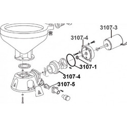 Eval Μοτερ 12v για Τουαλέτα με Κωδικό 3107 Κωδικός: 03107-3