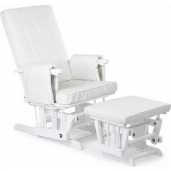 Baby Adventure Πολυθρόνα Θηλασμού με Υποπόδιο White