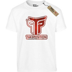 Takeposition Logo Παιδικό T-Shirt Κοντομάνικο Λευκό 806-0032-19-01