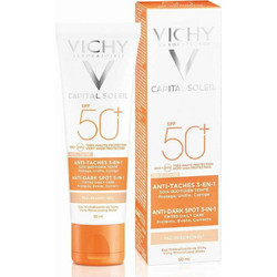 Vichy Capital Soleil Anti-Dark Spots 3 in 1 Αντηλιακή Κρέμα Προσώπου Κατά των Πανάδων με Χρώμα SPF50+ 50ml