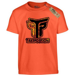 Takeposition Logo Παιδικό T-Shirt Κοντομάνικο Πορτοκαλί 806-0033-16-19