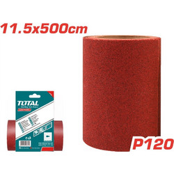TOTAL ΓΥΑΛΟΧΑΡΤΟ ΡΟΛΟ ΚΟΚΚΙΝΟ 11.5cm X 500cm P120 (TAC761204)