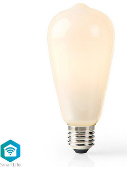 Nedis WIFILF11WTST64 Wi-Fi Έξυπνη Λάμπα LED ST64 Λευκό 233-1557