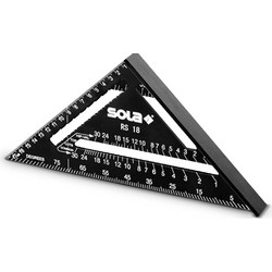 SOLA RS 18, ΧΑΡΑΚΑΣ - ΤΡΙΓΩΝΟ ΣΗΜΑΔΕΜΑΤΟΣ ΑΛΟΥΜ 18CM