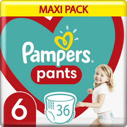Pampers Pants Πάνες Βρακάκι No6 15+kg 36τμχ