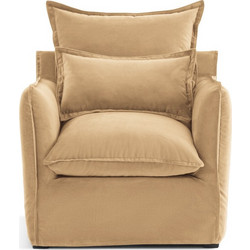 La Redoute Πολυθρόνα Βελούδινη Rusted Odna 3614855064222