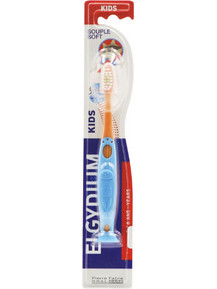 Elgydium Kids First Splash 2-6 Soft Παιδική Οδοντόβουρτσα Μπλε Πορτοκαλί